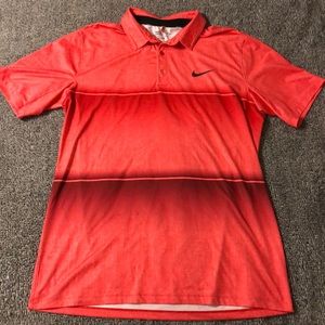 Nike Golf Men’s Shirt - Salmon/Red - Large